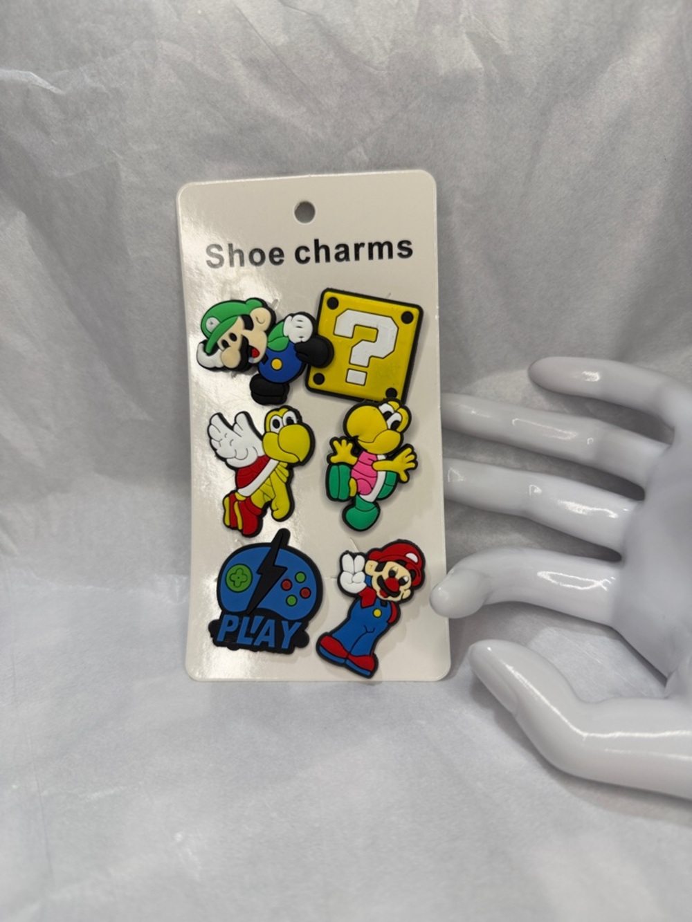 Cute Super Mario Croc Charms - Yellow, Red, Green, Blue